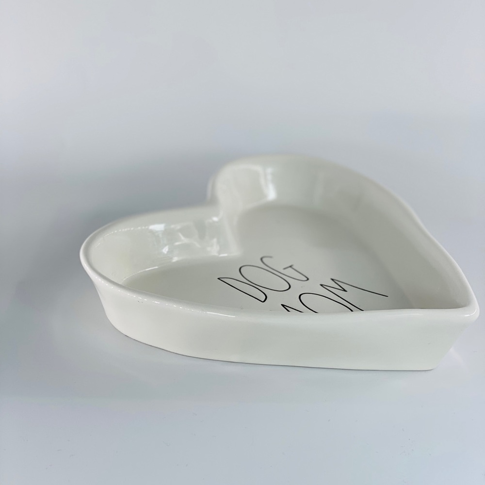 Rae Dunn White Dog Mom Heart Shaped Dish - Picture 7 of 13